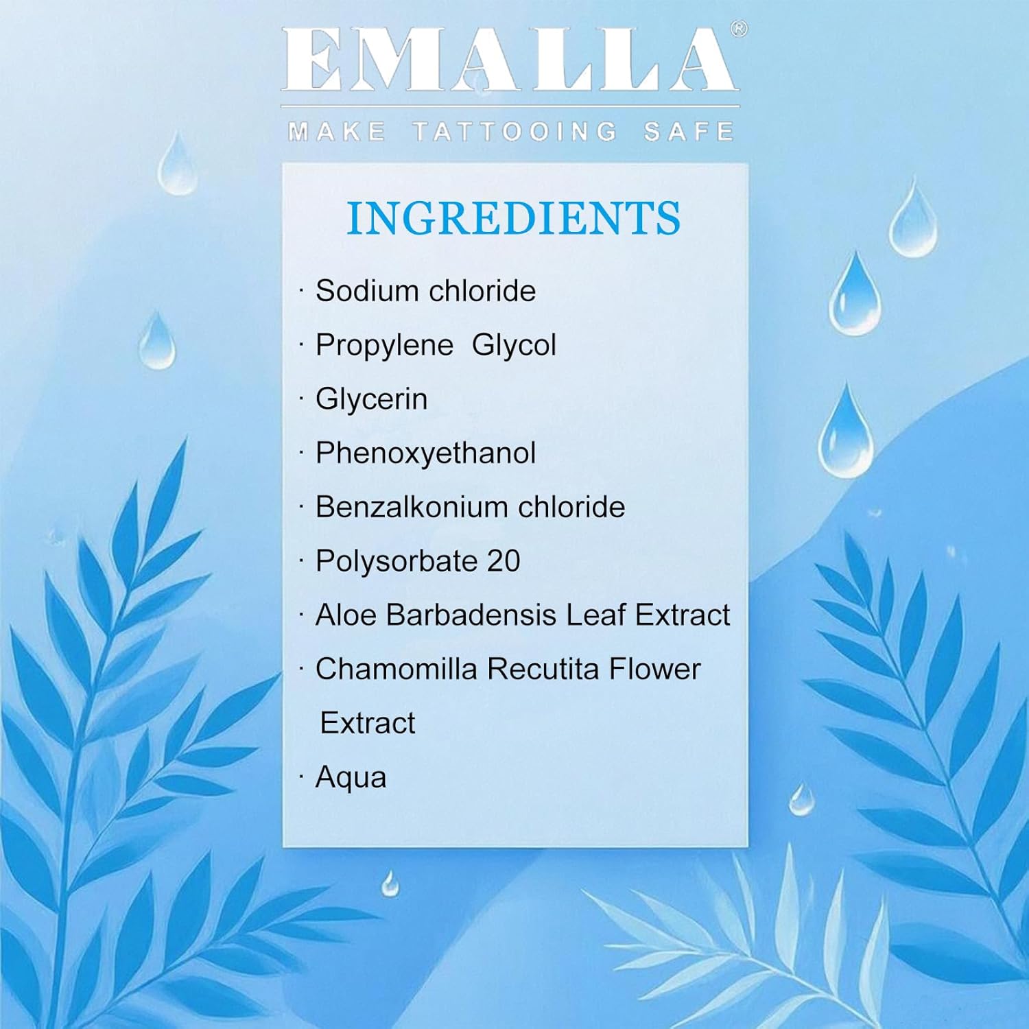 Emalla Anti-inflammatory Tattoo Wipes 3 pack