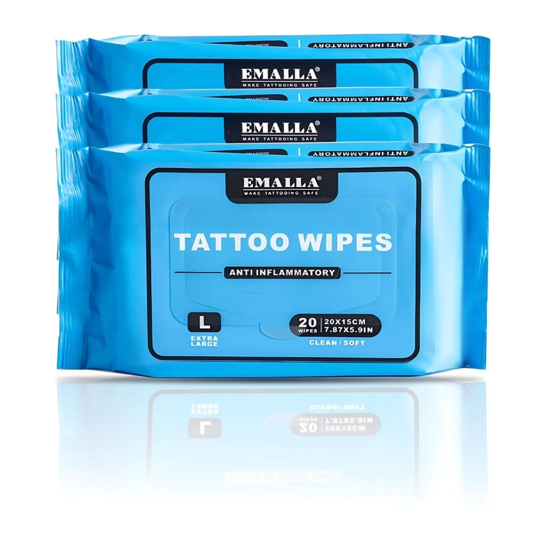 Emalla Anti-inflammatory Tattoo Wipes 3 pack
