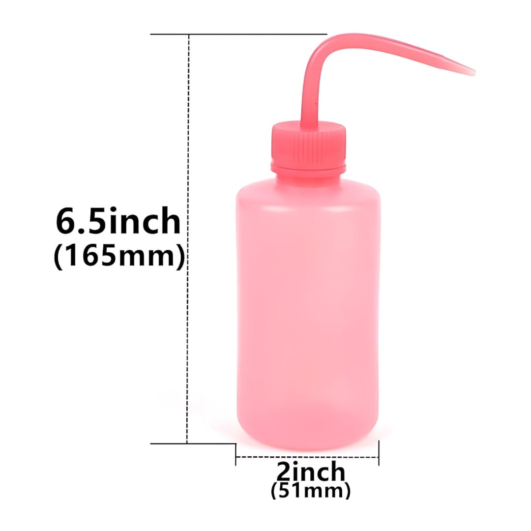 2 Squeeze Wash Bottles 150ml Pink